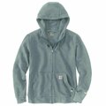 Carhartt Women's TS4982 W FR Frc Rlxd Ft MW ZpFrnt XS REG Pullover Relaxed Granite Heather TS4982-FRW / 105284-020XSREG